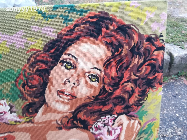 ГОБЛЕН//КАРТИНА ЗА СТЕНА ОТ ФРАНЦИЯ 0610251627, снимка 12 - Антикварни и старинни предмети - 51963572