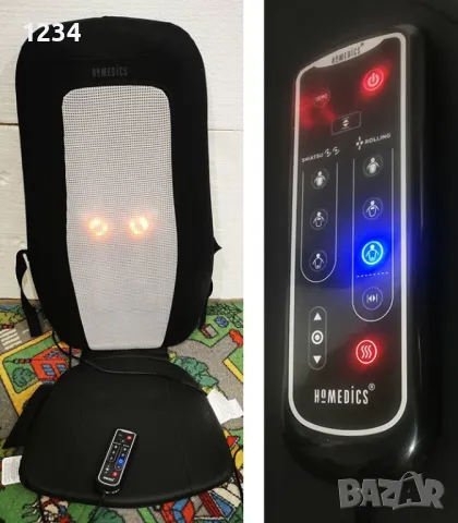 Масажор HoMedics SBM-415 масажираща седалка за ролков и Шиацу масаж с подгрев