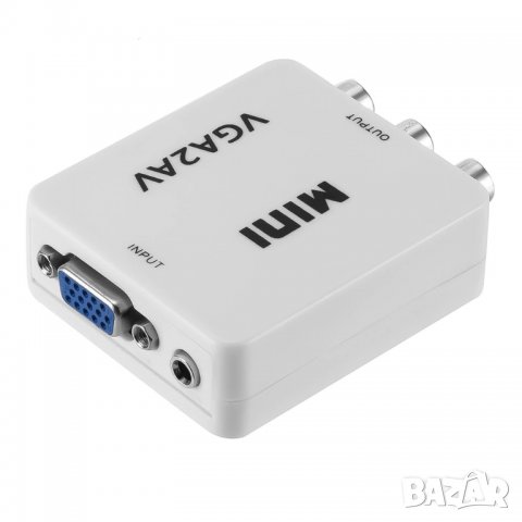 Аудио/Видео активен конвертор от VGA към AV , снимка 3 - Плейъри, домашно кино, прожектори - 26546642