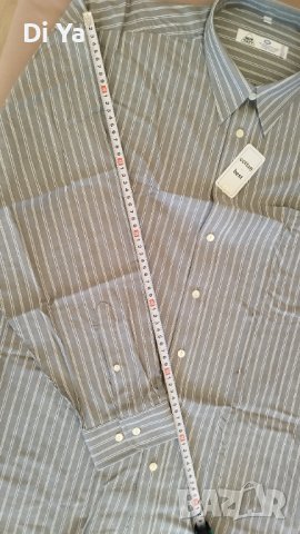 Нова мъжка риза в сиво , размер 43/44, снимка 9 - Ризи - 42987959