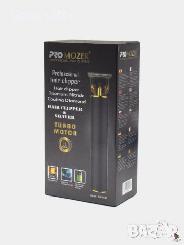 Професионална безжична машинка за подстригване и оформяне ProMozer MZ-9830, снимка 9 - Машинки за подстригване - 34707236