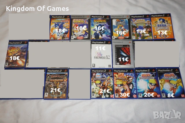 Игри за PS2 Sonic Mega Collection Plus/Jak X/Ratchet Gladiator/Naruto 2 3/Spider-Man/Final Fantasy