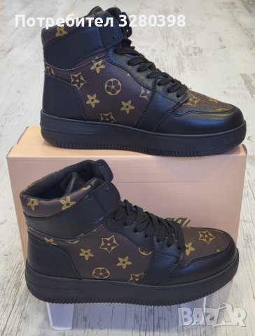 Модни високи кецове LV, снимка 3 - Кецове - 38255222