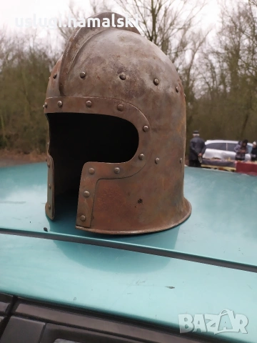 Средновековен/рицарски шлем, снимка 3 - Антикварни и старинни предмети - 53240871