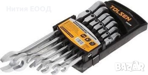 Tolsen Звездогаечни ключове с тресчотка, чупеща глава-комплект 7 бр., снимка 2 - Други инструменти - 39366867
