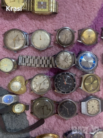 Неработещи механични часовници различни марки, снимка 3 - Антикварни и старинни предмети - 52945557