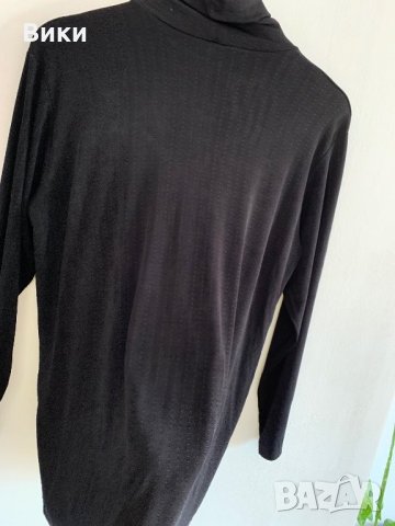 Черна дамска блуза, снимка 4 - Блузи с дълъг ръкав и пуловери - 26995842