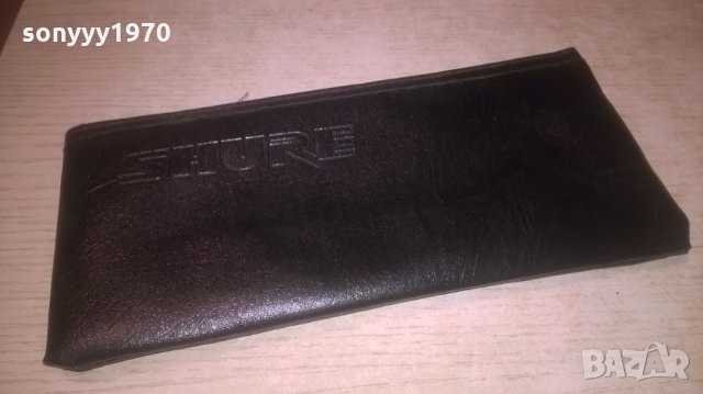 SHURE-ЗА ПРОФИ МИКРОФОН-КОЖЕН КЕИС С ЦИП 21Х10СМ