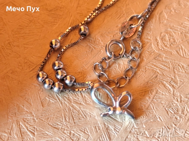 Сребърна гривна (337), снимка 3 - Гривни - 52501901