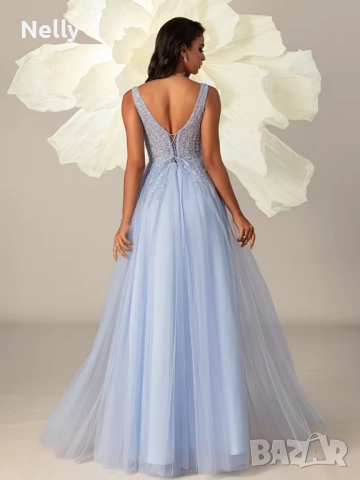 Елегантна абитуриентска бална рокля, снимка 2 - Рокли - 52564209