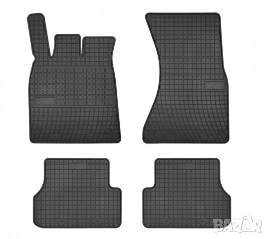 Гумени стелки Frogum съвместими с Audi A6 C7, A7 Sportback 2010-2018, 4 части, черни, снимка 1