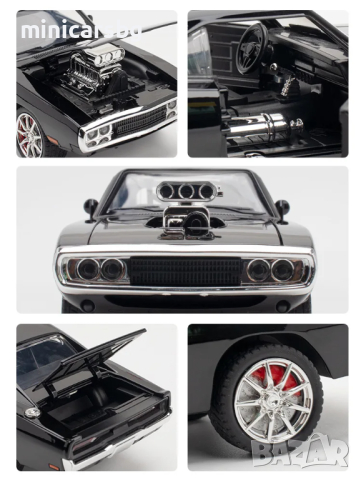 1:24 Метални колички: 1970 Dodge Charger R/T Muscle (Fast & Furious), снимка 7 - Колекции - 44859101