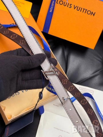 колани от естествена кожа в кутия, торбичка и сертификат valentino garavani louis vuitton , снимка 10 - Колани - 51896869