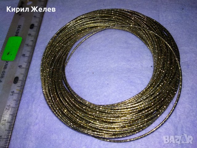 КОМПЛЕКТ ЗВЪНТЯЩИ СРЕБРИСТИ ГРИВНИ ТРАДИЦИОНЕН МОДЕЛ СТОМАНЕНИ 36983, снимка 5 - Гривни - 43803806