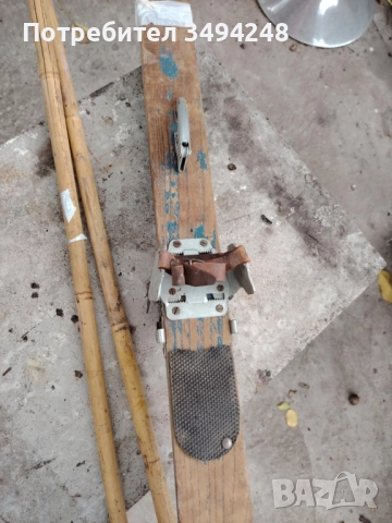 Стари дървени ски , снимка 5 - Зимни спортове - 51834126