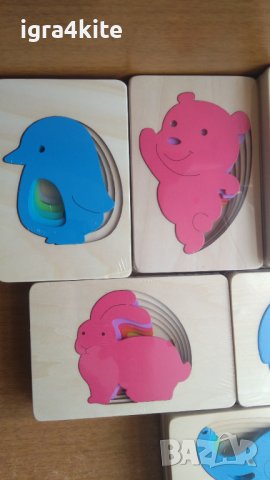 Дървени 3D пъзели за напасване с пластове 10 модела / дървени играчки, снимка 5 - Образователни игри - 36671573