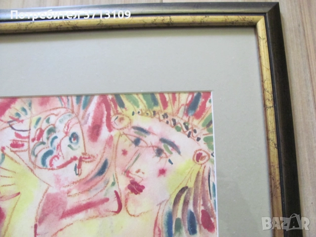 Картина Красимир Дойчев(1961-2020) - Лазарка , подписана, снимка 5 - Картини - 51512943