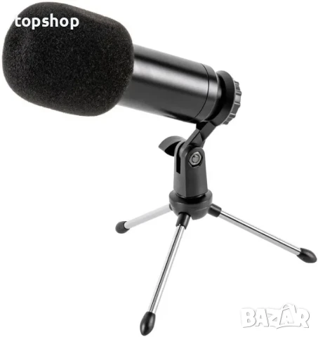 НОВ Комплект звукова карта с кондензаторен микрофон, аудио интерфейс за стрийминг, подкастинг, снимка 4 - Ресийвъри, усилватели, смесителни пултове - 50556186