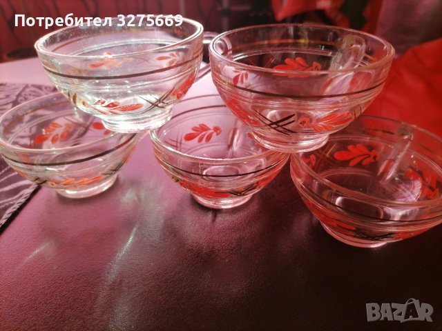  Стъклени  термо рисувани чаши, снимка 2 - Сервизи - 43341751