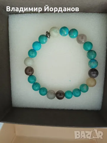 гривни и комплект с обеци ръчна изработка от естествени камъни, снимка 4 - Гривни - 49135222