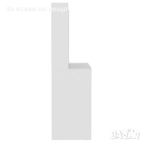 Тоалетка с LED лампи, 100x40x135 см, МДФ, бяла, снимка 2 - Тоалетки - 48609935