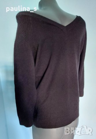 Много еластичен пуловер с открити рамене / унисайз , снимка 4 - Блузи с дълъг ръкав и пуловери - 33424665