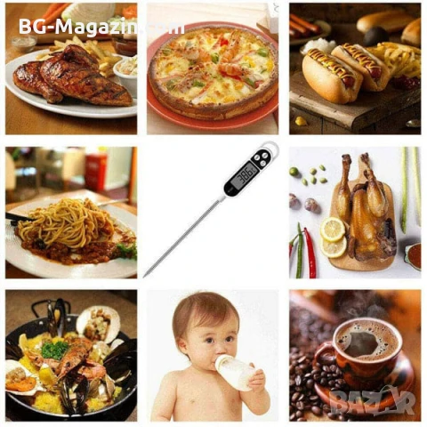 Кухненски дигитален термометър за месо мляко вода готвене еър фрайър със сонда аксесоар за кухня, снимка 3 - Други - 51028637