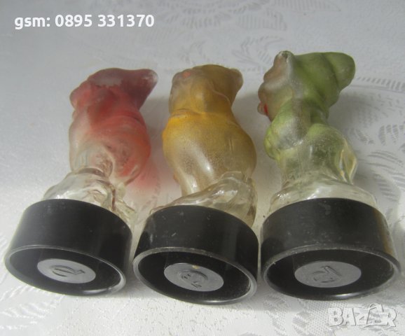 джуджета от стъкло, стъклени бутилки от парфюм, антика, снимка 6 - Други - 40421644