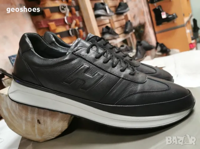 Мъжки обувки изцяло естествена кожа, стелка естествена кожа и големи размери. , снимка 5 - Спортни обувки - 47555919