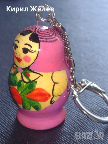 Арт ключодържател дървена МАТРЬОШКА много красив стилен дизайн 42303, снимка 3 - Колекции - 43580507