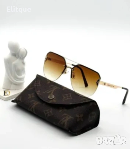очила Louis Vuitton с калъф , кутия и ув защита , снимка 3 - Слънчеви и диоптрични очила - 53587255