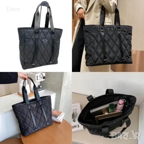 Висококачествена голяма дамска чанта през рамо от текстил