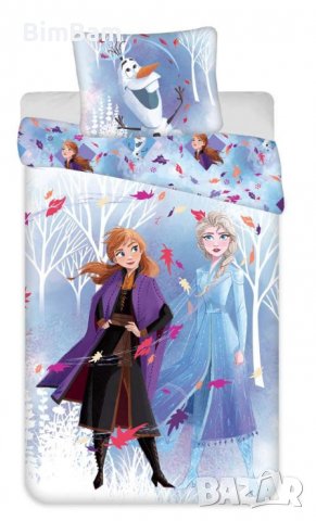 Оригинален детски спален комплект Frozen / Замръзналото кралство 100% памук, снимка 1 - Спално бельо и завивки - 40045676