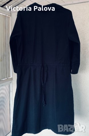 Стилна спортна черна рокля POLARN O. PURET Швеция, снимка 7 - Рокли - 44134461