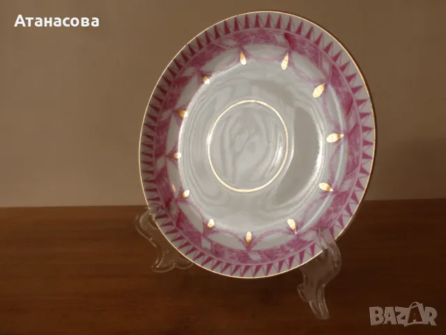 Руска порцеланова чинийка ЛФЗ 1970 г чиния, снимка 2 - Чинии - 49249542