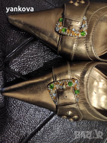 Чехли Златни, снимка 10 - Сандали - 32964698