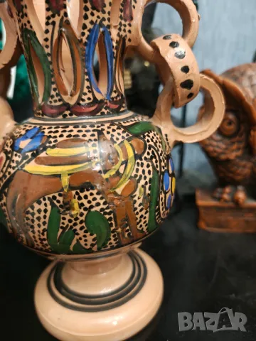 Антикварна ваза ceramica maiolica, снимка 5 - Вази - 47709813