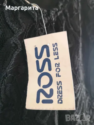 Нова черна дантелена рокля с етикет, снимка 4 - Рокли - 49908952