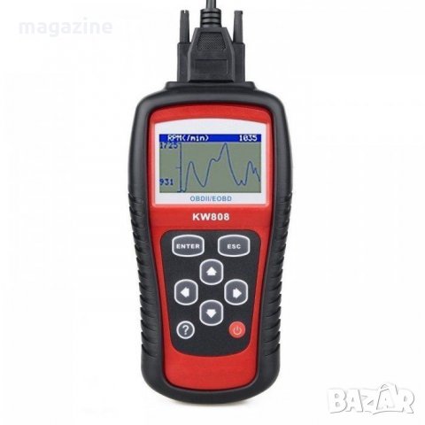 УНИВЕРСАЛНА ДИАГНОСТИКА KONNWEI KW808 OBD2 DIAGNOSTIC, снимка 2 - Аксесоари и консумативи - 26251771