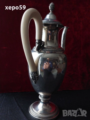 Сребърен комплект кани, сребърна кана, сребърна чаша. сребро 800 проба/4 лева за грам, снимка 11 - Сервизи - 52403205