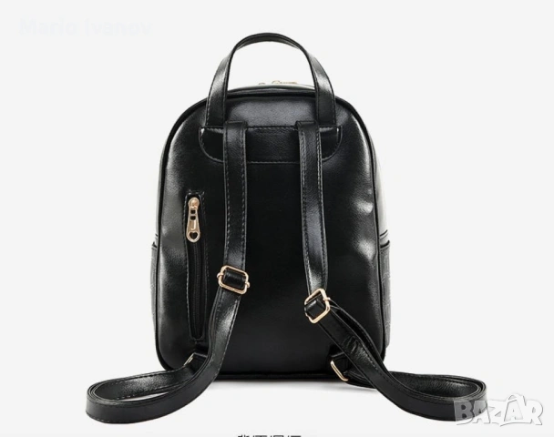 Комплект раница и 3 чантички / Цвят: Черен, снимка 4 - Раници - 53424107