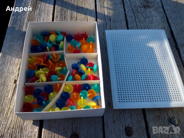 Стара детска игра Мозайка №3, снимка 3 - Антикварни и старинни предмети - 26973651