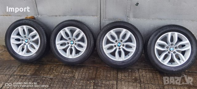 4бр. Оригинални алуминиеви джанти 17 цола за BMW X1 X3 X4 със гуми 225/60/17 , снимка 1 - Гуми и джанти - 39336257