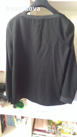 Черна тънка блуза Esmara, снимка 2 - Блузи с дълъг ръкав и пуловери - 34881630