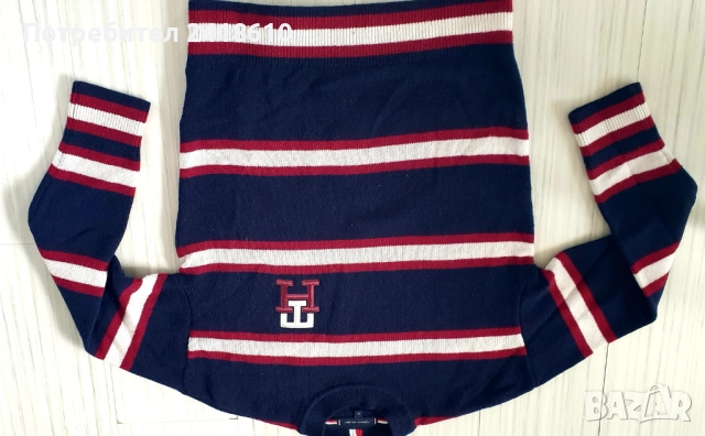 Tommy Hilfiger Monogram Oversize Wool / Mens Size XS / S  ОРИГИНАЛ! Мъжки Вълнен Пуловер!, снимка 2 - Пуловери - 52178704