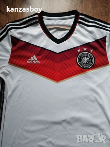 adidas GERMANY 2014 2015 HOME - футболна теколекционерска ниска М , снимка 4 - Тениски - 53372914