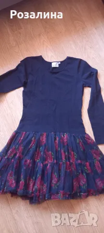 Рокля р.164 трико и дантела