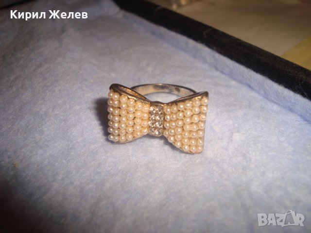 КРАСИВ ПОЗЛАТЕН КРИСТАЛЕН ФЕШЪН АРТ ПРЪСТЕН - ПАПИЙОНКА ПАНДЕЛКА 18804, снимка 7 - Пръстени - 37442798