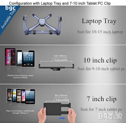 Стойка за Монитор и/или Лаптоп+Монитор Ергономична Работна Станция Алуминиева, снимка 18 - Други - 26023154