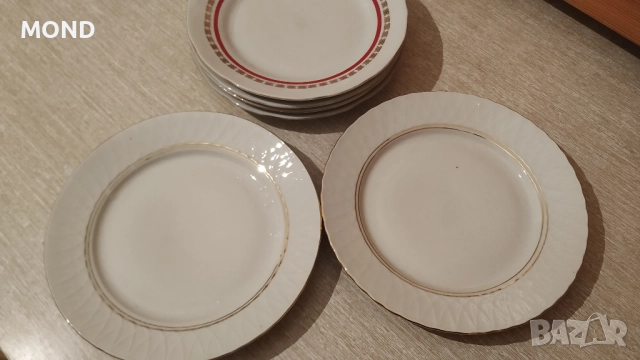 Български процелан - комплект чинии, снимка 10 - Чинии - 52866187